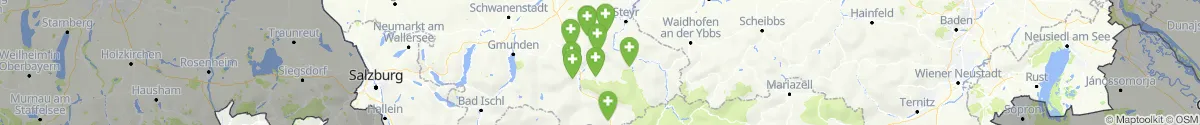 Kartenansicht für Apotheken-Notdienste in der Nähe von Molln (Kirchdorf, Oberösterreich)